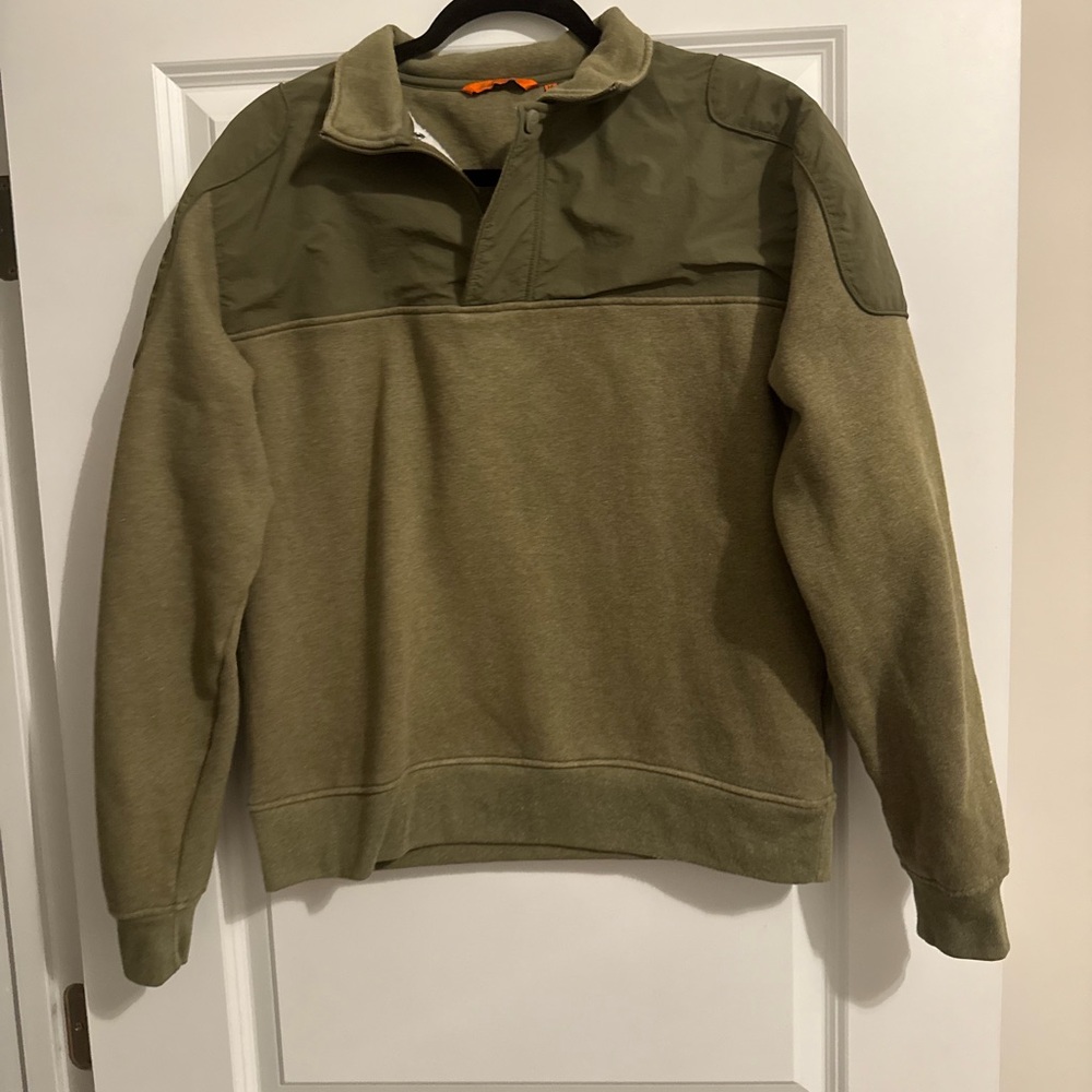Southern Point Olive Green Military-Style Pullover Jacket